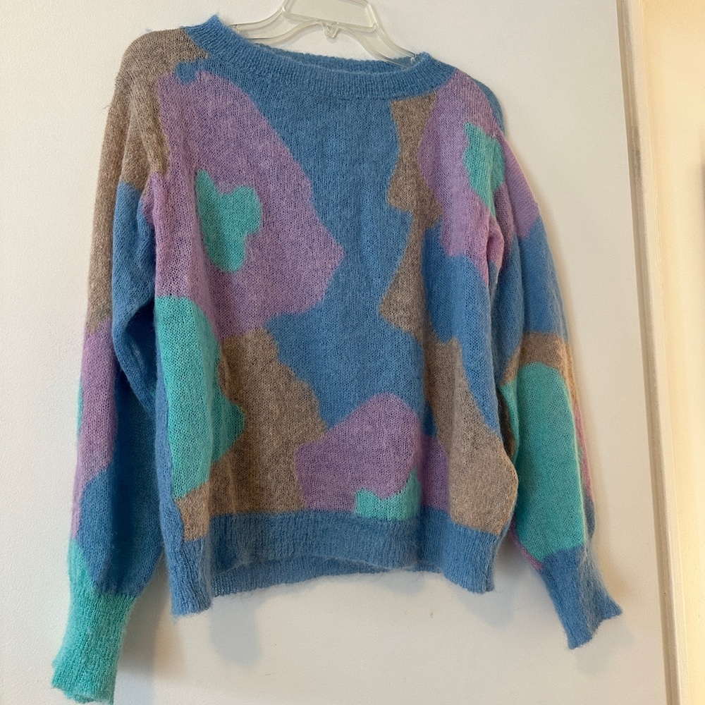 IBlues Mohair and Alpaca blend boatneck sweater